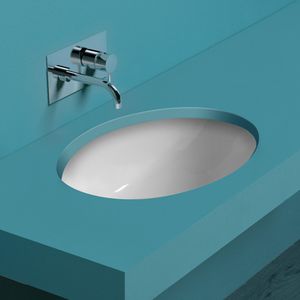 Unterbauwaschbecken / oval / Keramik / modern