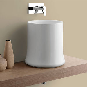 Aufsatzwaschbecken / rund / Keramik / modern