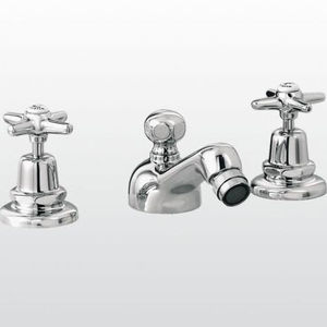 Mischbatterie für Bidet / freistehend / verchromtes Metall / für Badezimmer