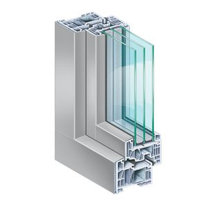 Aluminium-Fensterprofil / aus PVC / wärmeisoliert