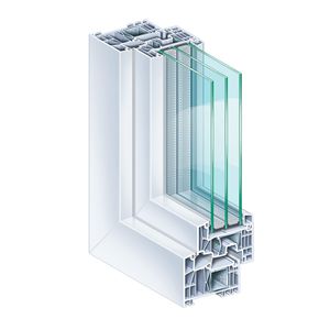 PVC-Fensterprofil / wärmeisoliert