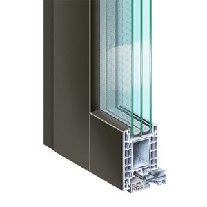 PVC-Türprofil / Aluminium / mit Sicherheitsvorrichtung / wärmeisoliert