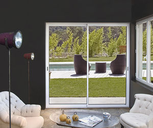 Terrassentür zum Schieben / Aluminium / Doppelverglasung / Schallschutz