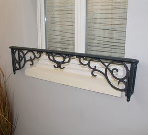 Aluminium-Geländer / mit Stangen / Außenbereich / für Fenster
