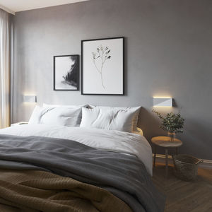 moderne Wandleuchte / Aluminium / LED / rechteckig