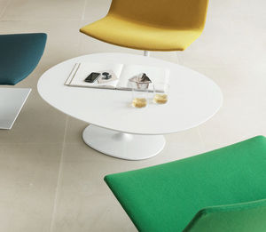Couchtisch / oval / rund / für Innenbereich