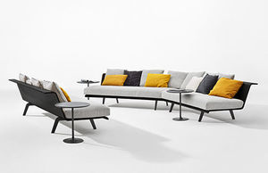 Modulsofa / modern / für Innenbereich / Holz