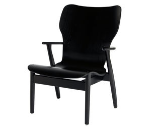 Sessel / Skandinavisches Design / Stoff / Leder / aus Eiche
