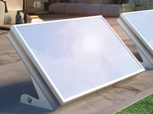planer Thermischer Sonnenkollektor / zum Erhitzen von Wasser / isolierend / mit Aluminiumrahmen