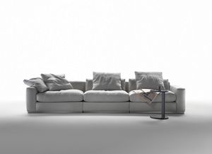 modulierbares Sofa / Eck / modern / Stoff