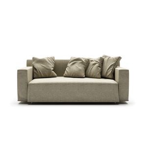 Bettsofa / modern / Stoff / Leder