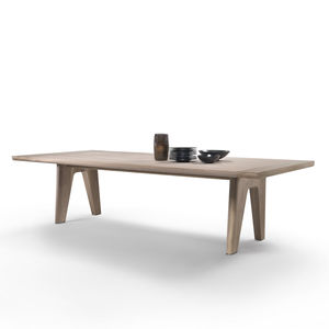 Esstisch / modern / aus Massivholz / rechteckig