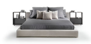 Standardbett / doppelt / modern / Stoffbezug