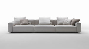 Modulsofa / modern / für Innenbereich / Leder