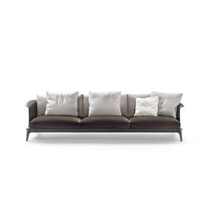 modernes Sofa / für Innenbereich / Leder / Textil