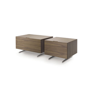 Nachttisch / modern / Holz / Aluminium