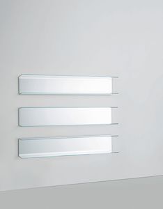 wandmontiertes Regal / modern / Glas