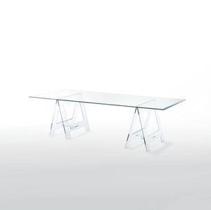 Glas-Schreibtisch / modern / von Jean-Marie Massaud