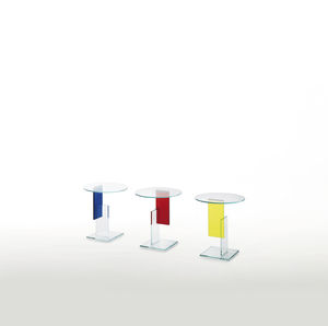 moderner Lampentisch / Glas / rund / von Jean-Marie Massaud