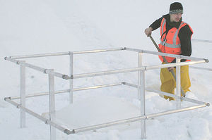 Aluminium-Geländer / Einfahrts Barren / für Terrasse