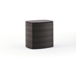 moderner Nachttisch / Holz / aus Marmor / rechteckig