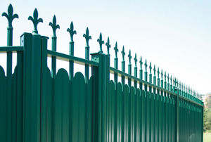 Gartenzaun / Stangen / Aluminium / gefärbt