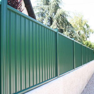 Gartenzaun / Stangen / Aluminium / gefärbt
