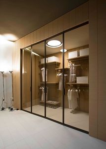 Innenbereich-Tür / für Wandschrank / für begehbaren Kleiderschrank / faltbar