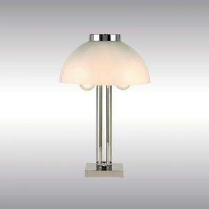 Tischlampe / klassisch / Glas / Nickel
