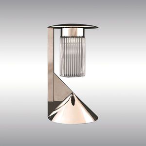 Tischlampe / klassisch / aus Kristall / Nickel