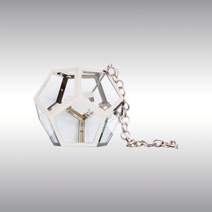 Bodenlampe / klassisch / Messing / Glas
