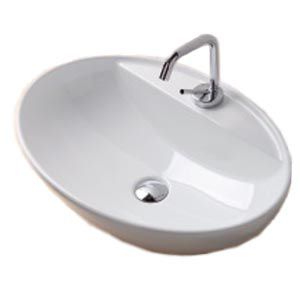 Aufsatzwaschbecken / oval / modern