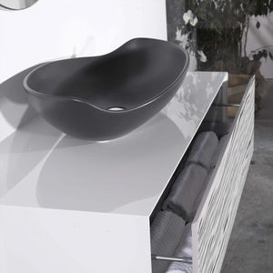 Aufsatzwaschbecken / oval / modern
