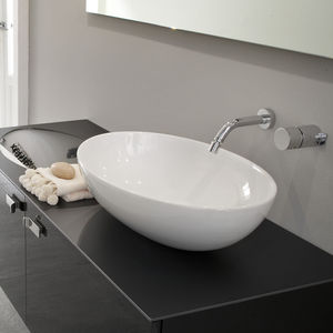 Aufsatzwaschbecken / oval / modern