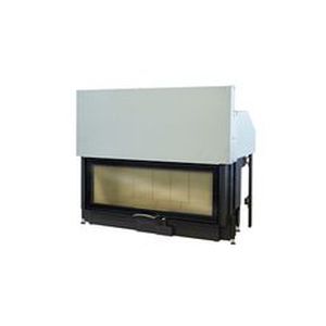Geschlossene Feuerstelle / Holz / 1 Sichtseite / Metall