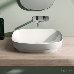 Aufsatzwaschbecken / oval / Keramik / modern