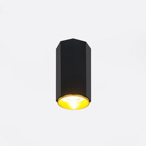 moderne Deckenleuchte / Aluminium / LED / schwarz