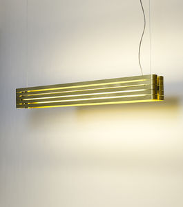 moderne Wandleuchte / Metall / LED / rechteckig