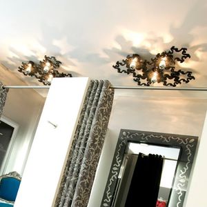 Deckenleuchte / originelles Design / Aluminium / LED / blau