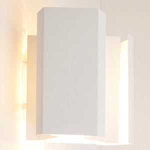 moderne Wandleuchte / Metall / LED / rechteckig