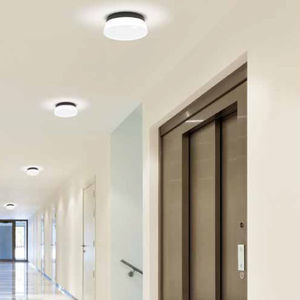 moderne Deckenleuchte / rund / Glas / Aluminium
