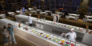 Verkaufskühlvitrine / beleuchtet / für Eis / für Geschäfte