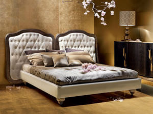 Standardbett / doppelt / Stil / Leder