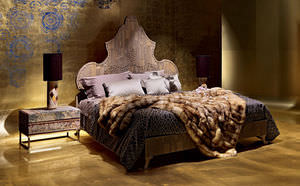 Standardbett / doppelt / Stil / Holz