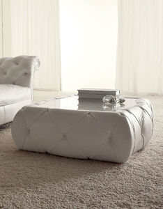 Couchtisch / originelles Design / Glas / rechteckig / Innenraum