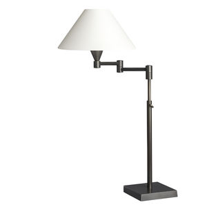 Tischlampe / klassisch / Messing / Baumwolle
