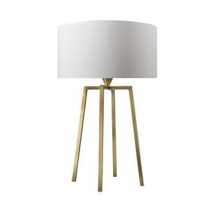 Tischlampe / klassisch / Messing / Baumwolle