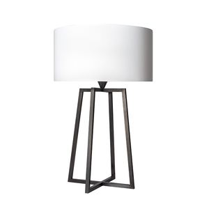 Tischlampe / modern / Messing / Baumwolle