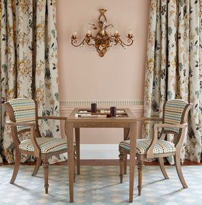 Gardinenstoff / Blumenmotive / Polyester / Leinen