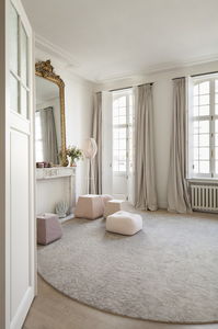 moderner Teppich / Seide / aus Mohair / Motive